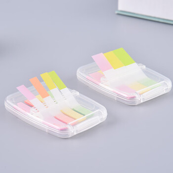 乐如诗（TANOSEE）日本抽拉盒便利贴索引贴便签条可替换进口抽取式即时贴N次贴标签条四色款120张TGK-4406C