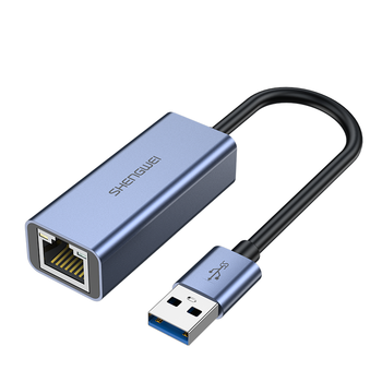 胜为USB3.0转换千兆网口转接头转换器 适用于苹果华为小米盒子笔记本电脑外置网口 ZHB5021J