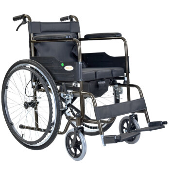 泰康轮椅老人折叠多功能轻便带坐便器洗澡瘫痪残疾老年手推代步车低