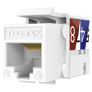 TP-LINK 网络模块 六类网线信息模块CAT6工程级镀金版千兆RJ45水晶头母座电脑网口连接头打线/90度 TL-EJ601