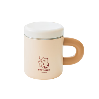 树可马克保温杯带盖泡茶水分离咖啡杯不锈钢大容量把手办公室桌面女生