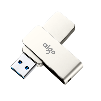 爱国者（aigo）128GB USB3.2 U盘 高速办公电脑u盘  读速220MB/s 可定制金属优盘 大容量存储U盘 U330系列