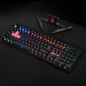 双飞燕(A4TECH)B160N 血手幽灵游戏键盘有线 电竞薄膜键盘 办公家用笔记本台式电脑虹彩背光键盘 黑色 双飞燕(A4TECH)B160N 血手幽灵游戏键盘有线 电竞薄膜键盘 办公家用笔记本台式电脑虹彩背光键盘 黑色