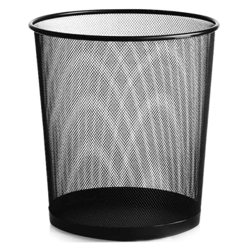 五月花金属网垃圾桶直投9L分类环保铁丝办公家用客厅宿舍厨房卫生间纸篓