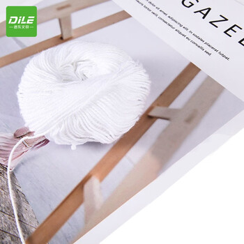 递乐 装订线凭证纸线团 会计装订线白线装订绳财务用品针线 粗线16团/包 5316