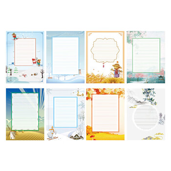 誉禾A4四线格书写纸中小学生英语比赛阅读摘记书写展示纸拼音练习纸教学用品学生文具混装40张 5146