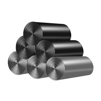 信发 TRNFA TN-D6615 平品垃圾袋一次性平口塑料袋子45*50cm*25只*5卷（三黑两银）点断式加厚垃圾袋125只装