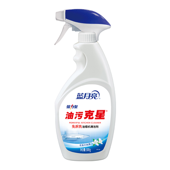 蓝月亮油污克星 500g/瓶（姜花香）厨房重油污清洁剂 油烟机油污净
