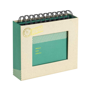 Nakabayashi仲林插页相册5寸60张宝宝儿童纪念册情侣相册影集相框迷你相册照片书 绿色 A-FTPC-102-G