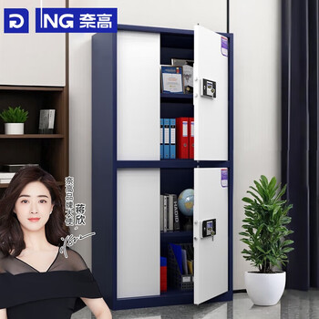 奈高（NAIGAO）保密柜文件柜国密级办公铁皮柜国家保密认证电子密码锁密码柜蓝白