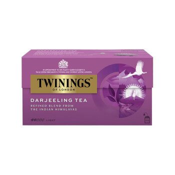 川宁TWININGS 红茶 欧式大吉岭25片装 袋泡茶红茶包袋装茶包英国进口
