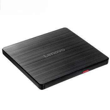 联想（Lenovo）8倍速 外置光驱 外置DVD刻录机 移动光驱 外接光驱 黑色(兼容Windows/苹果MAC双系统/GP70N)