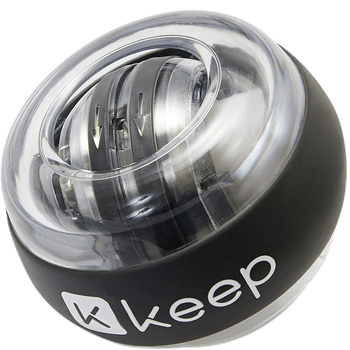 Keep 减压腕力球离心陀螺金属机械动力臂力电镀深灰色