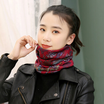 杉沓围脖女冬季户外骑行保暖围巾学生针织百搭假领子防风脖套男士套头