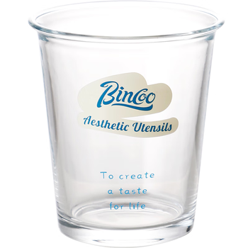 Bincoo玻璃咖啡杯家用冰美式透明杯子精致拿铁杯Dirty高颜值水杯