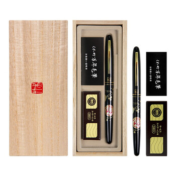 吴竹（KURETAKE）进口科学毛笔 自带墨水 莳绘物语 钢笔式毛笔 万年毛笔 教师节送礼 毬戏 DU185-415