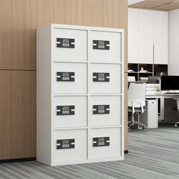 富路达保密柜钢制文件柜多门多格存放柜资料柜铁皮柜密码钥匙锁八门柜