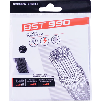 迪卡侬羽毛球线拍耐打控制反弹保磅多色羽线BST990黑色-2393702