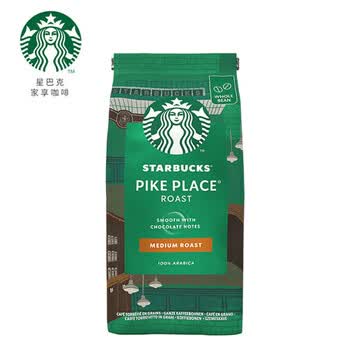 星巴克（Starbucks）中度烘焙咖啡豆进口阿拉比卡黑咖啡 派克市场 200g