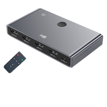 开博尔HDMI切换器三进一出2.1版 8K60Hz高清视频共享分屏器 适用电脑笔记本游戏机接显示器电视投影仪