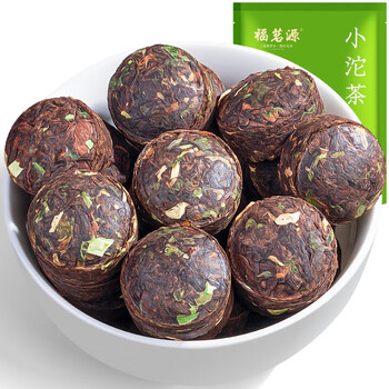 福茗源茶叶普洱茶 云南勐海普洱熟普小沱茶 古树糯香熟茶叶袋装500g