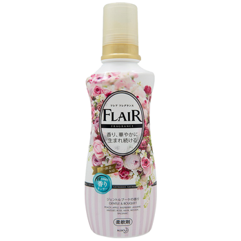 花王（KAO）衣物柔顺洗衣液护理剂520ml 日本原装进口防褶皱防静电持久留香