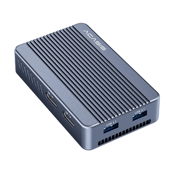 阿卡西斯(acasis)USB4.0硬盘盒扩展坞NVMe M.2移动硬盘盒超清8k雷雳转换器适配Macmini兼容雷电拓展坞TBU405Plus