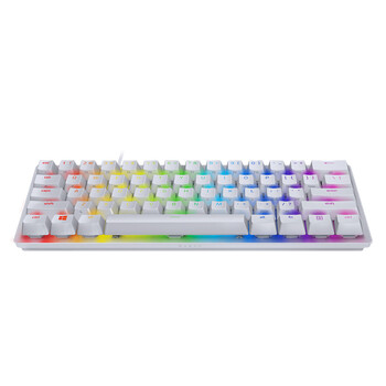 雷蛇（Razer）猎魂光蛛迷你版 水银 便携 电竞 游戏机械键盘 段落光轴