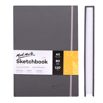 蒙玛特(Mont Marte)a5素描本80张 美术加厚彩铅本儿童画画手绘本速写写生画本 学生绘画记事本笔记本MSB0091 速写 马克笔绘画