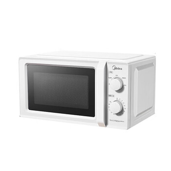 美的美的 变频微波炉 18L小型家用微波炉 经典旋钮操控 五档火力 智能解冻360°旋转加热 M13J 700W