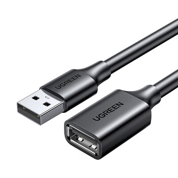 绿联(UGREEN) USB2.0延长线公对母 高速传输数据连接线 电脑U盘鼠标键盘打印机充电器扩展延长加长线2米10316