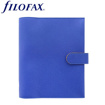 Filofax笔记本英国进口高档活页手帐软皮面简约商务办公会议记录日程礼品礼盒装POP系列A5蓝莓色029402伴手礼