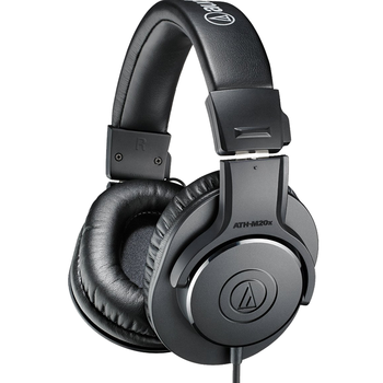 铁三角（Audio-technica）ATH-M20x 入门级专业监听头戴式耳机 直播音乐剪辑听书