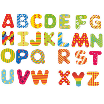 福孩儿 儿童益智玩具宝宝拼图26个磁性字母贴冰箱贴1开发2-3-6周岁半幼儿园早教智力拼音启蒙认知磁力贴教学