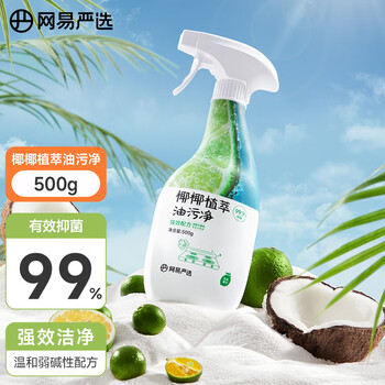 网易严选椰椰植萃重油污清洁剂 油烟机清洗剂 强力去污 500g