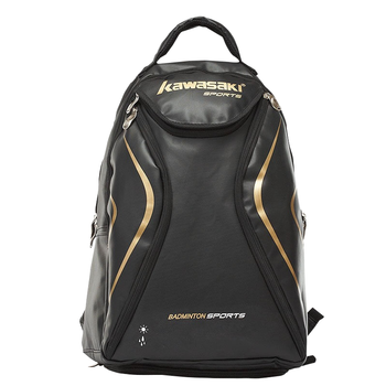 Kawasaki川崎羽毛球包双肩包运动背包独立鞋袋KBP-8220黑色