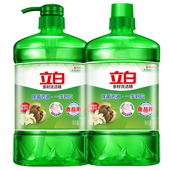 立白 茶籽洗洁精5.8斤 A类去污洁净99%除菌去油快不伤手洗涤灵洗碗液