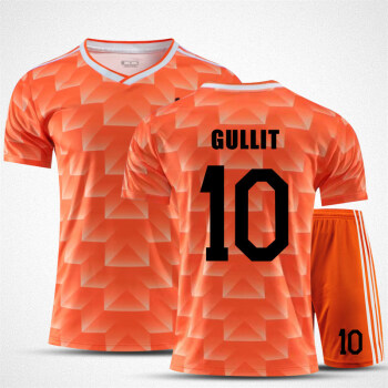 1988年荷兰队足球服球衣套装男10号古利特欧洲杯复古足球训练定制