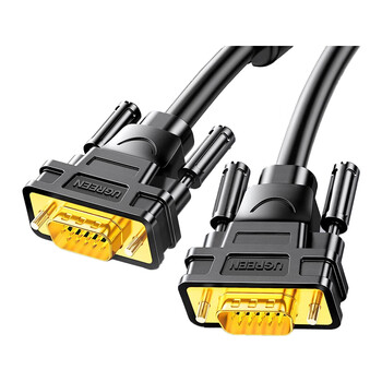 绿联(UGREEN) 工程级VGA线 3+6纯铜线芯 公对公双磁环视频连接线 适用电脑主机接电视显示器投影仪 5米11632