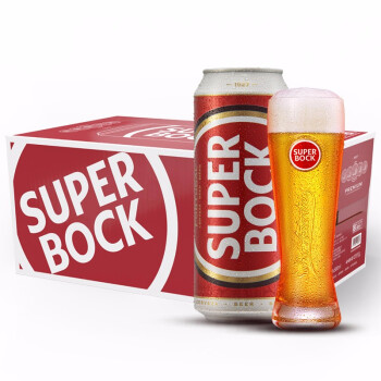 超级波克superbock黄啤酒500ml18听整箱装葡萄牙原瓶进口