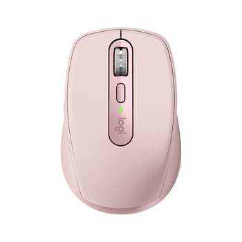 罗技（Logitech）大师系列 MX Anywhere 3S 静音鼠标 无线蓝牙双模鼠标 商务办公 便携鼠标 茱萸粉 接收器另购