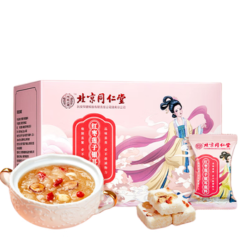 同仁堂银耳羹 红枣莲子枸杞补充胶质即食冲泡早餐代餐料汤冲饮谷物90g