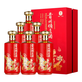 领匠龙腾四海酱香型粮食酒500ml6瓶整箱