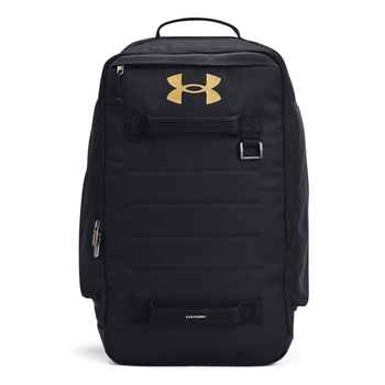 安德玛（Under Armour）春夏张伟丽同款Contain男女训练运动双肩背包1378413黑色001 均码