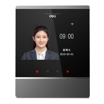 得力智能云考勤机 动态人脸识别打卡考勤机  wifi联网 在线管理 实时查看 刷脸考勤机 DL-D2