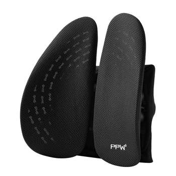 PPW腰部靠垫人体工学腰垫椅子汽车腰靠腰托腰椎呵护办公室透气靠背