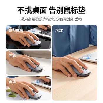绿联无线蓝牙双模鼠标 适用苹果Mac华为Matebook荣耀笔记本电脑iPad平板鼠标 台式机轻音办公便携鼠标 绿联无线蓝牙双模鼠标 适用苹果Mac华为Matebook荣耀笔记本电脑iPad平板鼠标 台式机轻音办公便携鼠标