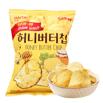 韩国进口海太蜂蜜黄油薯片张艺兴同款休闲食品薯片蜂蜜黄油味60g1袋