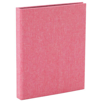 NCL仲林粉色插页式相册本48张6寸 布艺插袋式家庭影集/横版相册簿照片书 A-COPK-480P