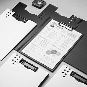 三木（SUNWOOD）名匠系列 A4竖式发泡板夹加厚文件夹/资料册/会议报告夹/试卷资料收纳 白色 MC66